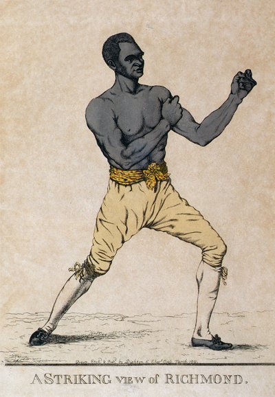 A Striking View of Richmond, a Portrait of the Boxer, 1810 by Richard Dighton